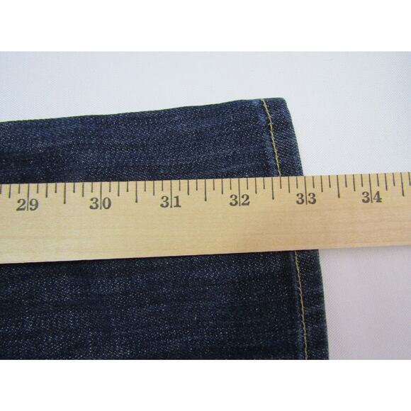 Hudson Signature Bootcut Low Rise Blue Jeans Womens size 30x33 Cotton Button Zip - Picture 9 of 9